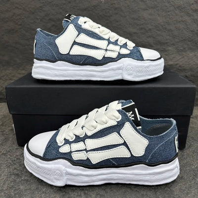 Mihara Yasuhiro Blue Peterson OG Sole Canvas Low-top Sneaker