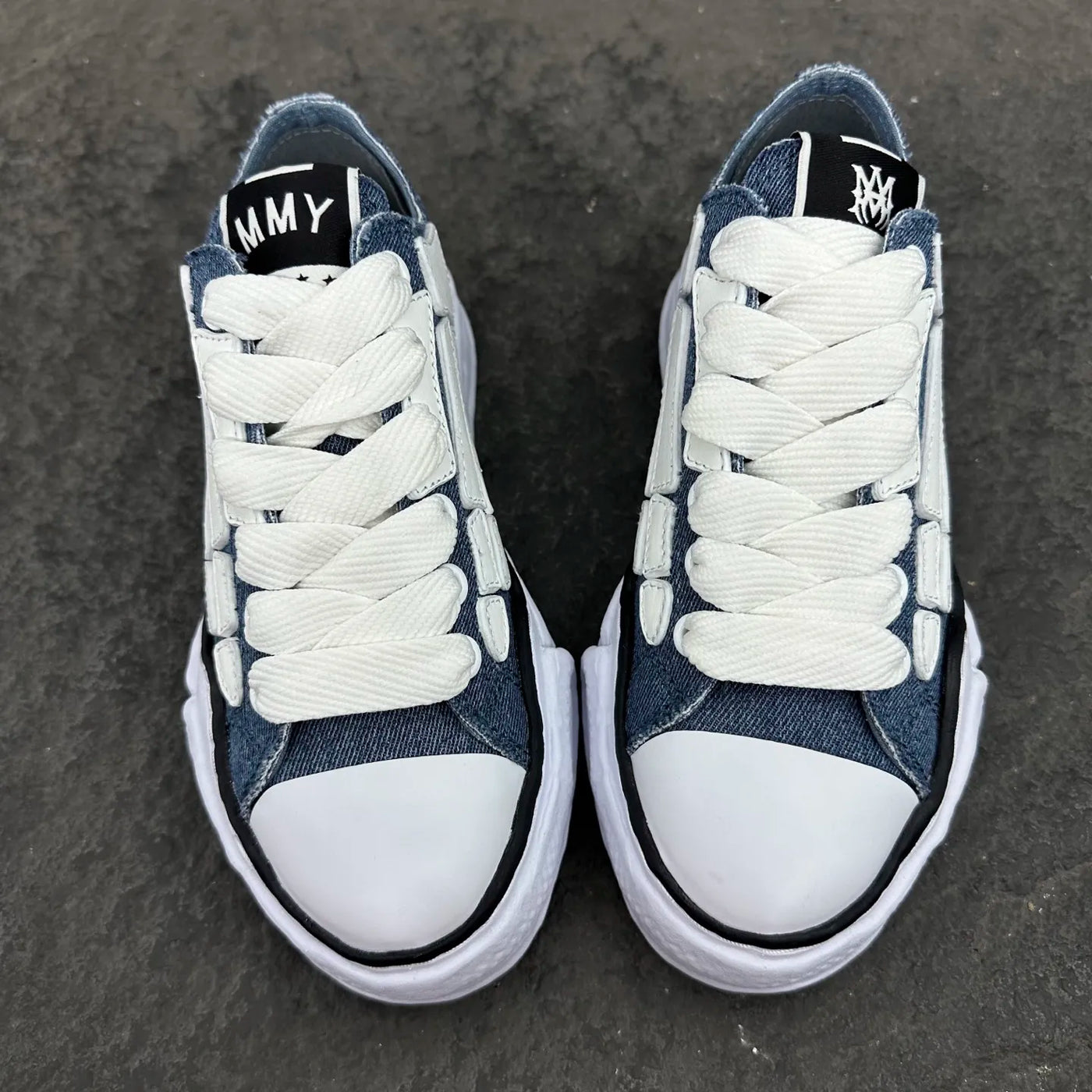 Mihara Yasuhiro Blue Peterson OG Sole Canvas Low-top Sneaker