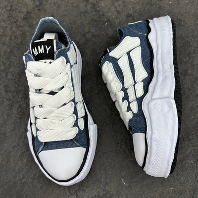 Mihara Yasuhiro Blue Peterson OG Sole Canvas Low-top Sneaker