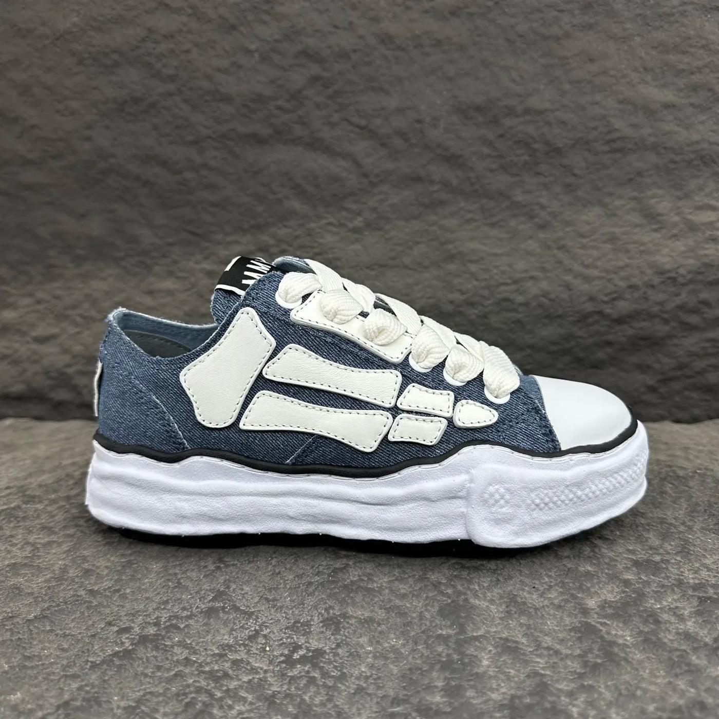 Mihara Yasuhiro Blue Peterson OG Sole Canvas Low-top Sneaker